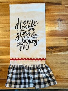 Home is Where Your Story Begins Dish Towel